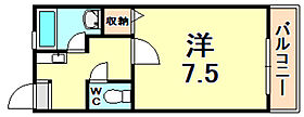 白井マンション 106 ｜ 兵庫県西宮市北名次町（賃貸マンション1K・1階・23.00㎡） その2