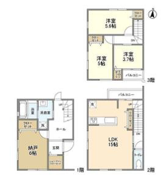 Ｓｔ．Ｒｅｓｉｄｅｎｃｅ芦屋川 101｜兵庫県芦屋市松ノ内町(賃貸テラスハウス3SLDK・1階・89.37㎡)の写真 その2