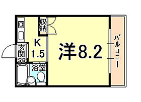 第一モギハイツ 303 ｜ 兵庫県西宮市甲子園高潮町（賃貸マンション1K・3階・19.90㎡） その2