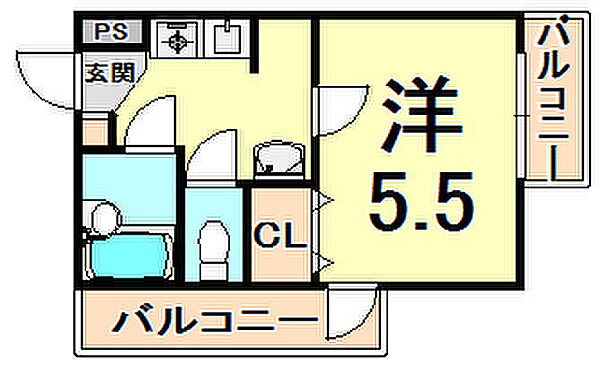 ステラハウス6 101｜兵庫県西宮市大森町(賃貸アパート1K・1階・20.67㎡)の写真 その2