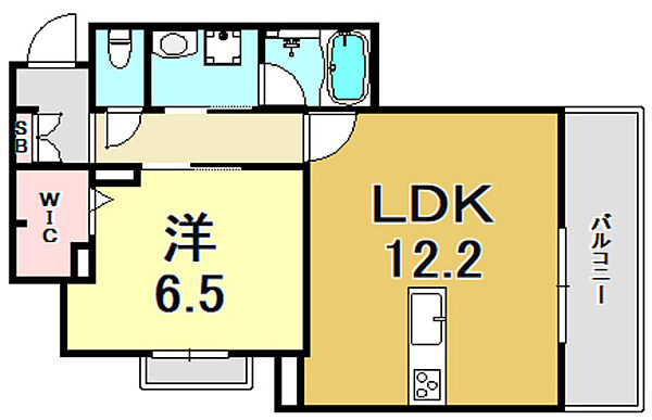 ＵＲＢＡＮＩＴＡ　甲子園 303｜兵庫県西宮市甲子園六石町(賃貸マンション1LDK・3階・45.25㎡)の写真 その2