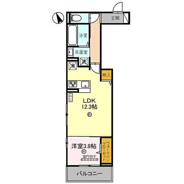 トリシア上甲子園 203｜兵庫県西宮市上甲子園４丁目(賃貸アパート1LDK・2階・43.34㎡)の写真 その2