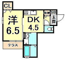 D-room甲子園 101 ｜ 兵庫県西宮市甲子園浦風町（賃貸アパート1DK・1階・28.12㎡） その2