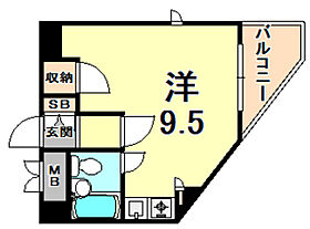 イコン21 202 ｜ 兵庫県西宮市豊楽町（賃貸マンション1R・2階・23.30㎡） その2