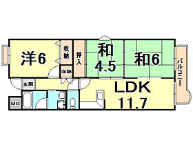 ＣＡＳＡ香枦園 302 ｜ 兵庫県西宮市中浜町（賃貸マンション3LDK・3階・64.50㎡） その2