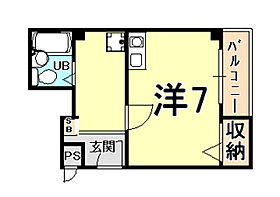 メゾントキワ曙 206 ｜ 兵庫県西宮市今津曙町（賃貸マンション1K・2階・22.00㎡） その2