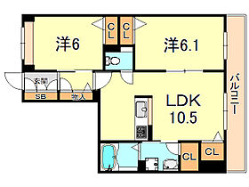 Ｇｒｅｅｎ　Ｆｏｒｅｓｔ　芦屋 302 ｜ 兵庫県芦屋市東山町（賃貸マンション2LDK・3階・54.16㎡） その2