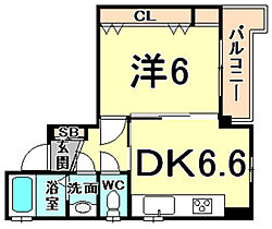 サントエイビス 303 ｜ 兵庫県西宮市今津曙町（賃貸マンション1DK・3階・31.00㎡） その2