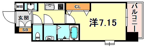 Ｌｕｘｅ東灘 408｜兵庫県神戸市東灘区青木６丁目(賃貸マンション1K・4階・24.34㎡)の写真 その2