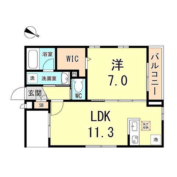 クレセント本山中町 101｜兵庫県神戸市東灘区本山中町３丁目(賃貸アパート1LDK・1階・42.44㎡)の写真 その2