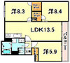 山御影マンションF棟5階8.0万円