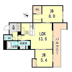間取図画像 2LDK