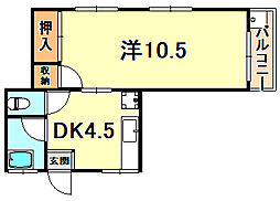 間取図画像 1DK