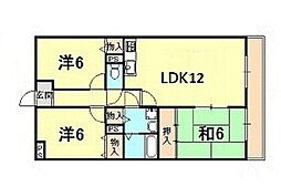 コンフォート 3LDKの間取図画像
