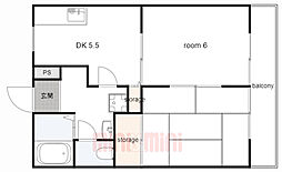 アムールKOHBE 2階