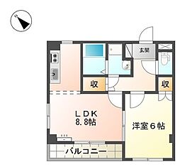 ソレイユ段上 1階