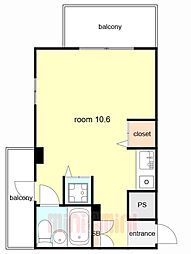 間取図画像 ワンルーム