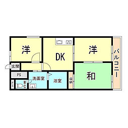 間取図画像 3DK