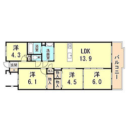 間取図画像 4LDK