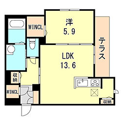 間取図画像 1LDK