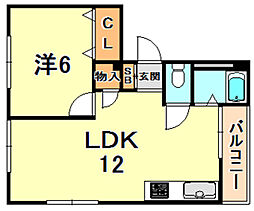 間取図画像 1LDK