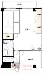 プチメゾンクダマ 2LDKの間取図画像