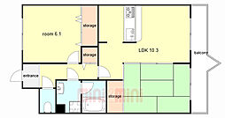 間取図画像 2LDK