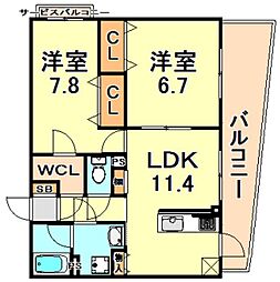 間取図画像 2LDK