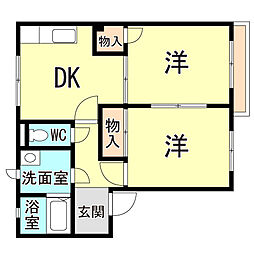 間取図画像 2DK