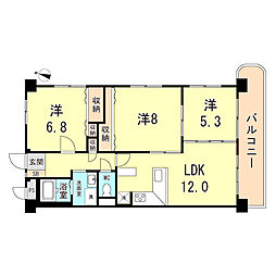 間取図画像 3LDK