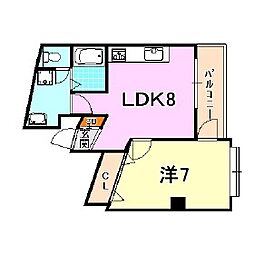 間取図画像 1LDK