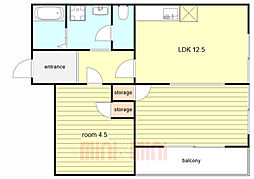 間取図画像 1LDK