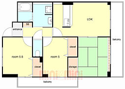 間取図画像 3LDK