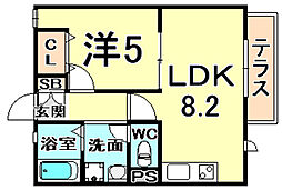 間取図画像 1LDK