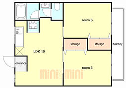 間取図画像 2LDK