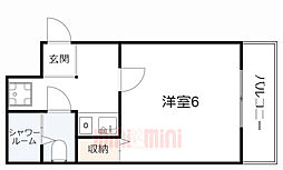 3104ビル 1Kの間取図画像