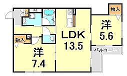 間取図画像 2LDK