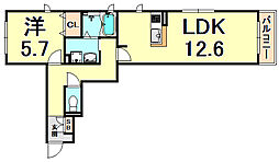 間取図画像 1LDK