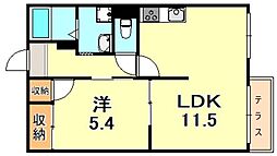 間取図画像 1LDK