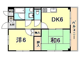 チェスナットヒル芦屋 2階/202