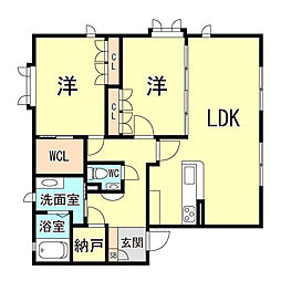 間取図画像 2LDK