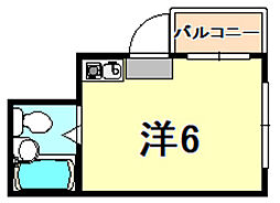 セイワハイツ ワンルームの間取図画像