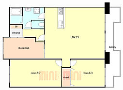 間取図画像 2LDK