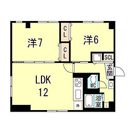 間取図画像 2LDK