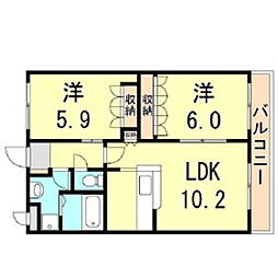 Ｆｕｊｉ　ｂｅｌｌｅ・ｍａｉｓｏｎ（フジ　ベル・メゾン） 2階