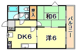 間取図画像 2DK