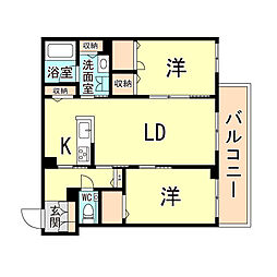 ShaMaisonGrandLuce 2LDKの間取図画像