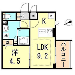 間取図画像 1LDK