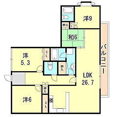 物件の間取り