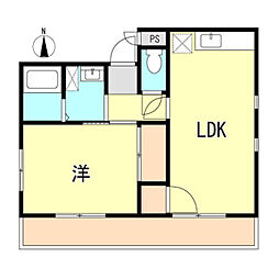 コンフォート名谷3 1LDKの間取図画像